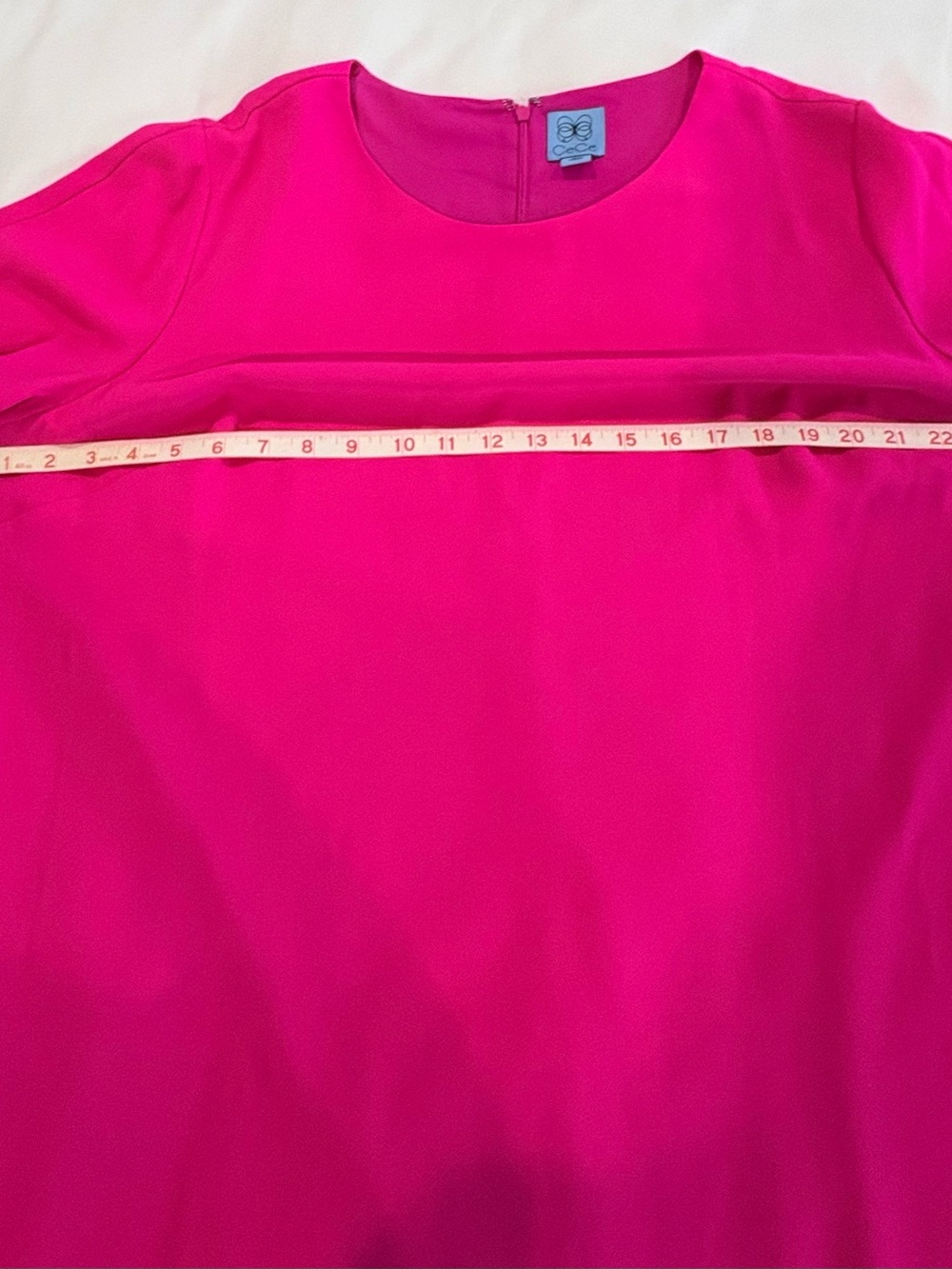 CeCe Bright Pink Tie-Sleeve Shift Dress – Size 18W - Picture 4 of 6